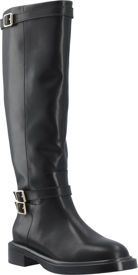 Bianco BIAPALOMA Knee High Boot Smooth Leather Black