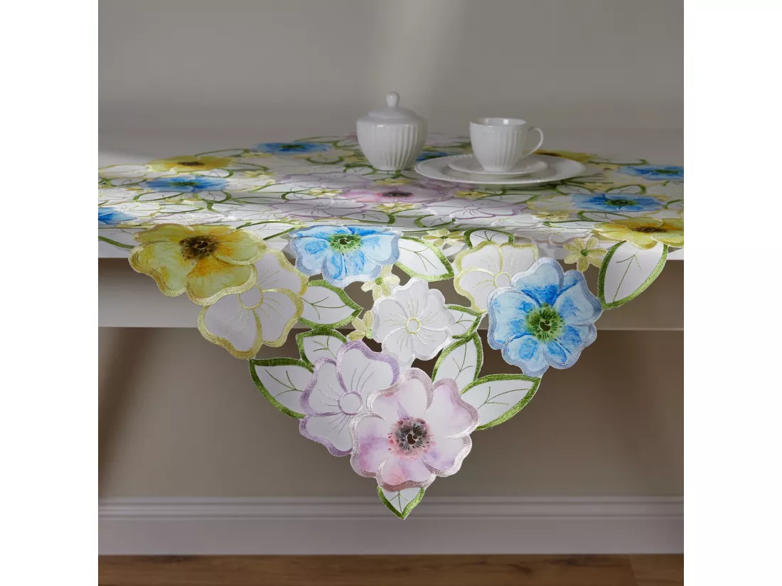 Serviette Flores 80x80 Moyen Multicolore