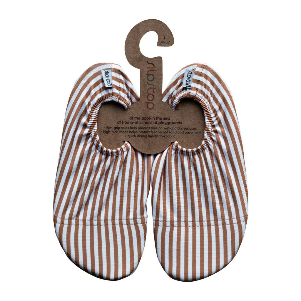 Slipstop waterschoenencognac/wit