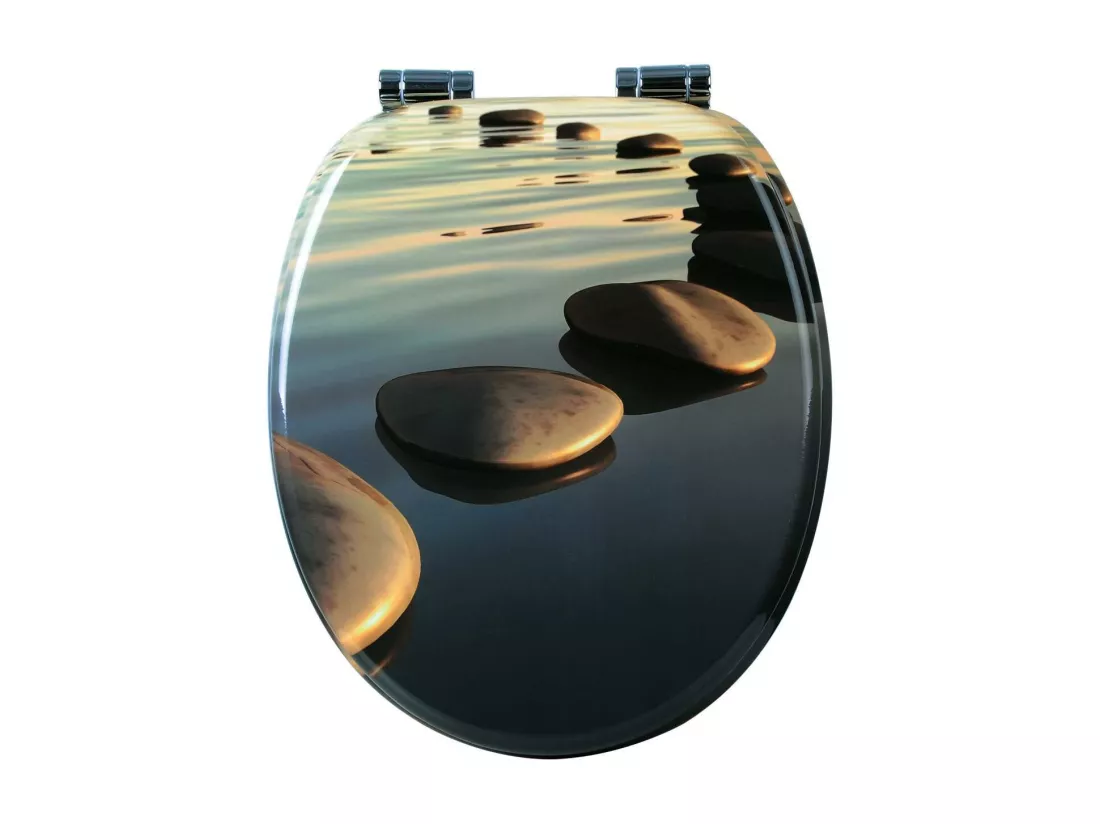 Abattant WC en MDF effet bois 43.6 x 37.7 x 6 cm 19_0000676