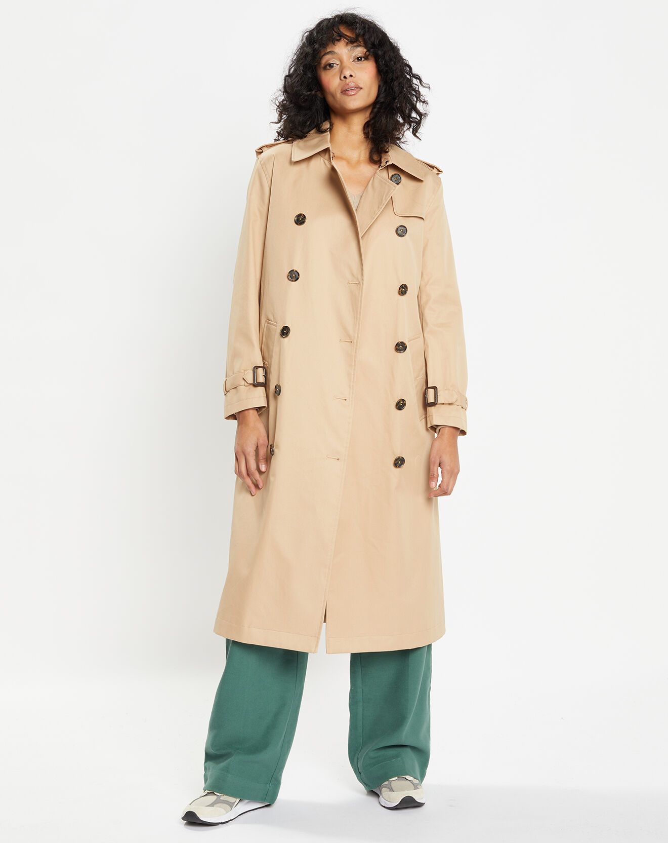 Jodhpur Imperméable trench Paxi Maxi beige clair