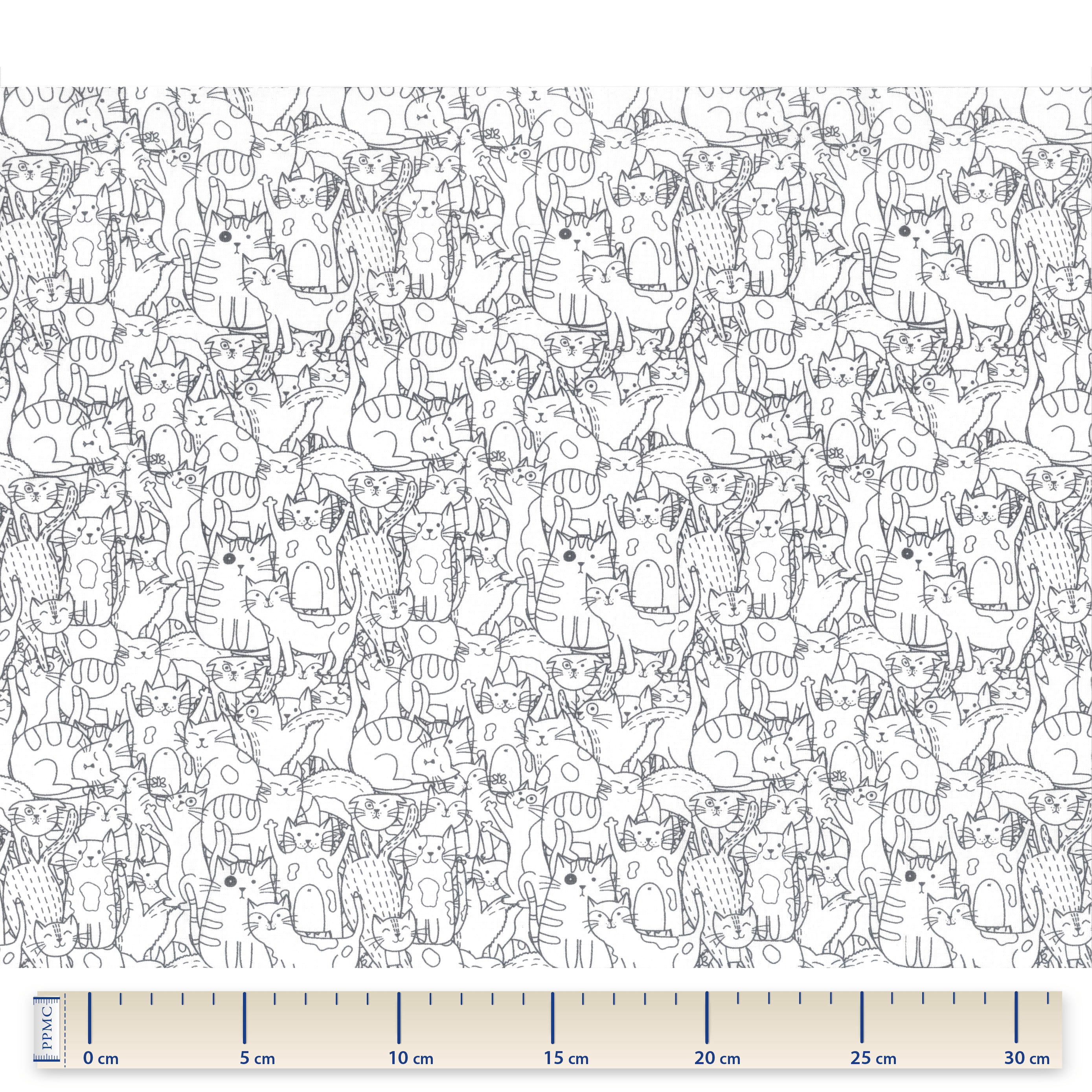Tissu Coton Au Mètre Les Chats Ex1089