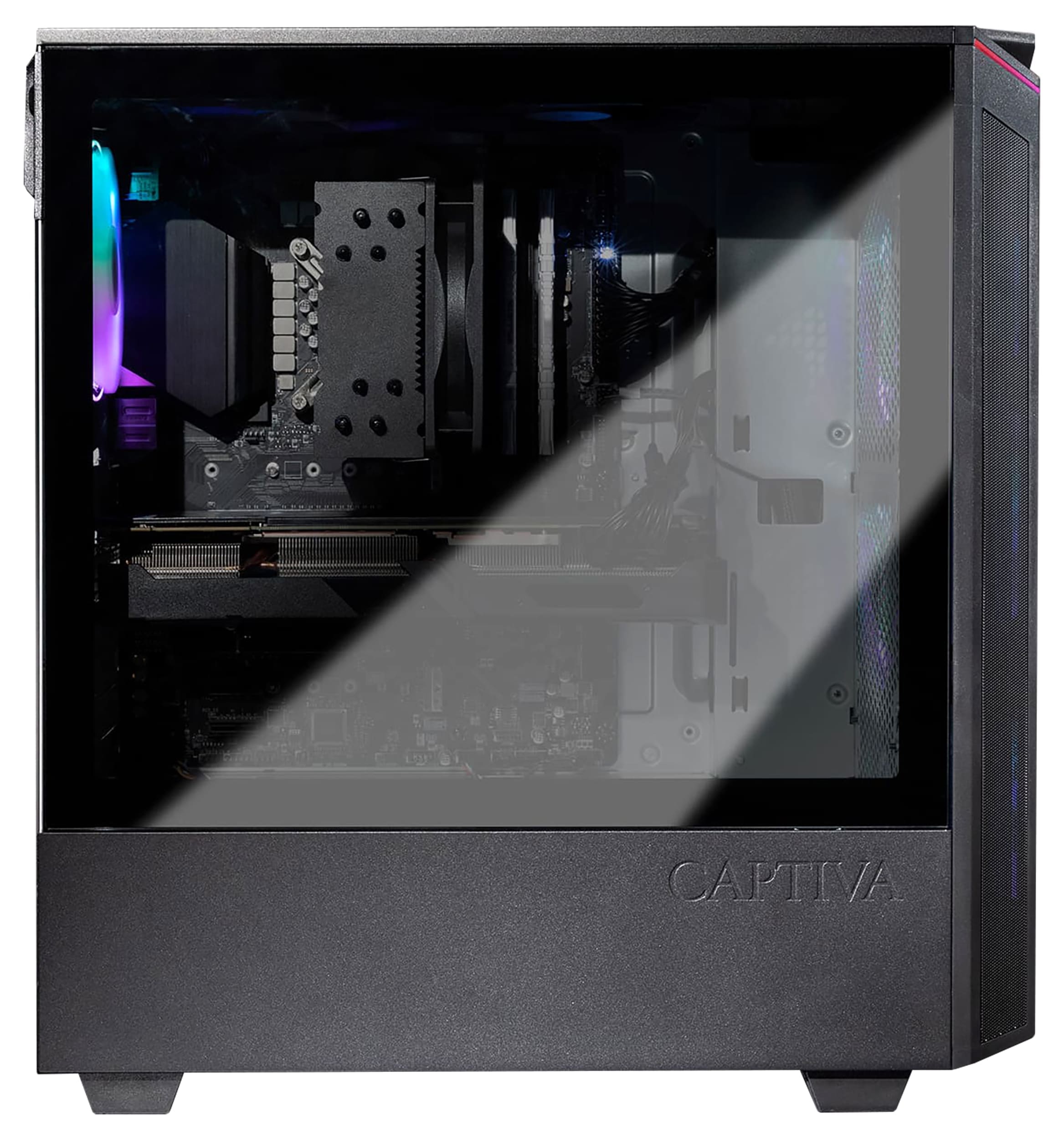 Captiva PC Highend Gaming R76-413 | AMD Ryzen 7 5700X | 64GB DDR4 RAM | NVIDIA RTX 4070 Ti 12GB GDDR6X | SSD 2TB M.2 NVMe | Windows 11 Home