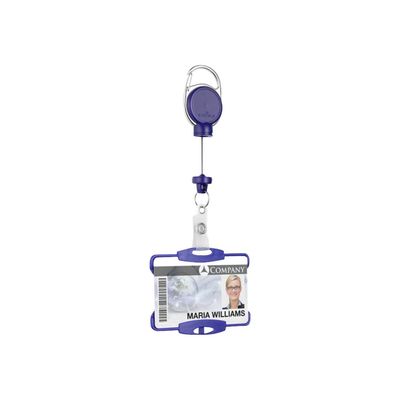 Durable - Porte-badge bleu foncé - 54 x 87 mm