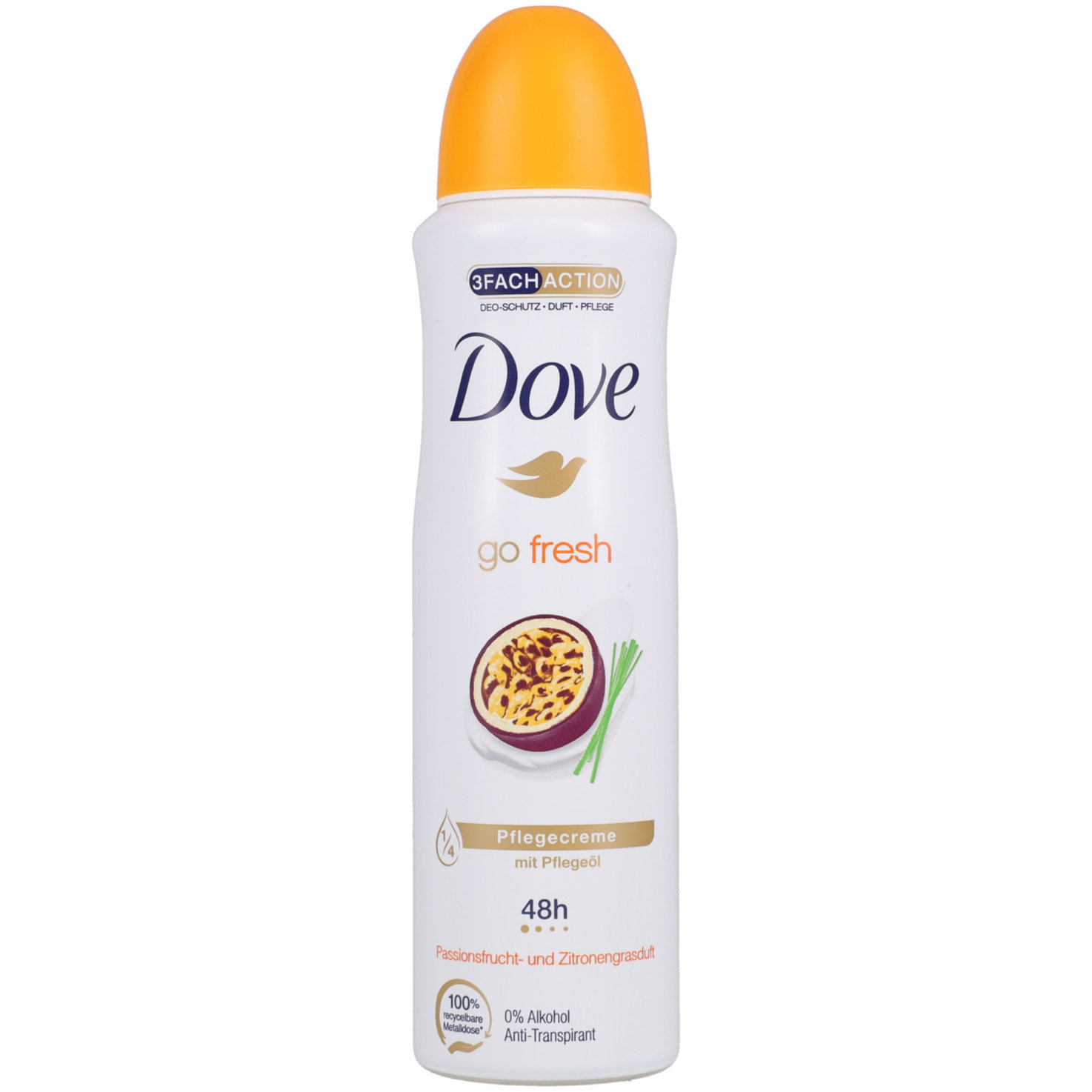Dove Deodorant Spray Passionsfrucht- und Zitronengrasduft Anti-Transpirant 150ml