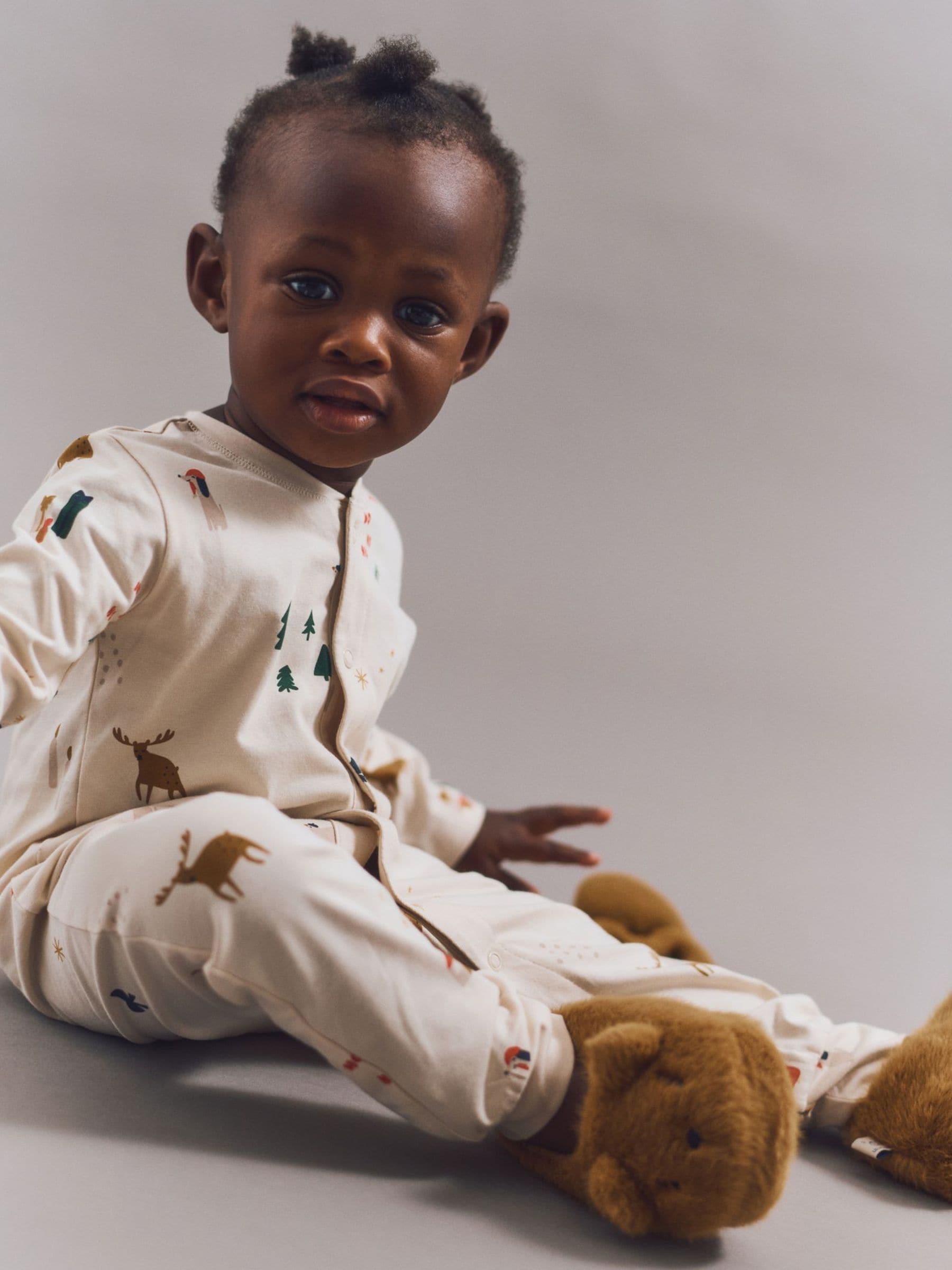 Liewood Cream Birk Printed Pyjama Jumpsuit