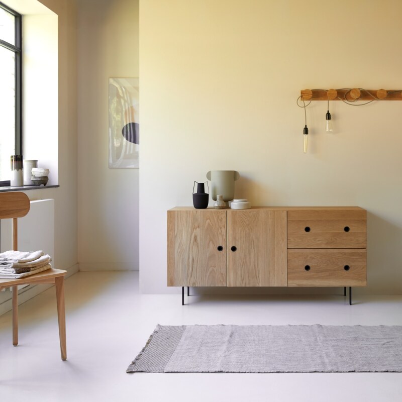 Buffet en chêne massif L 150 cm Jeanne
