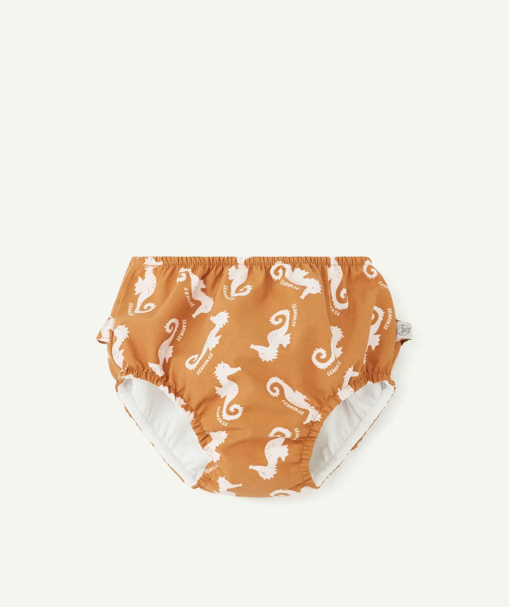 LASSIGCOUCHE DE BAIN CARAMEL THÈME HIPPOCAMPE