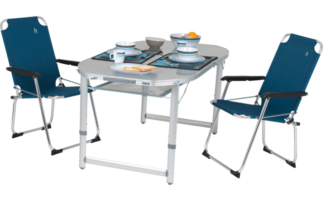 Bo-Camp Koffermodell Alu Campingtisch Premium höhenverstellbar