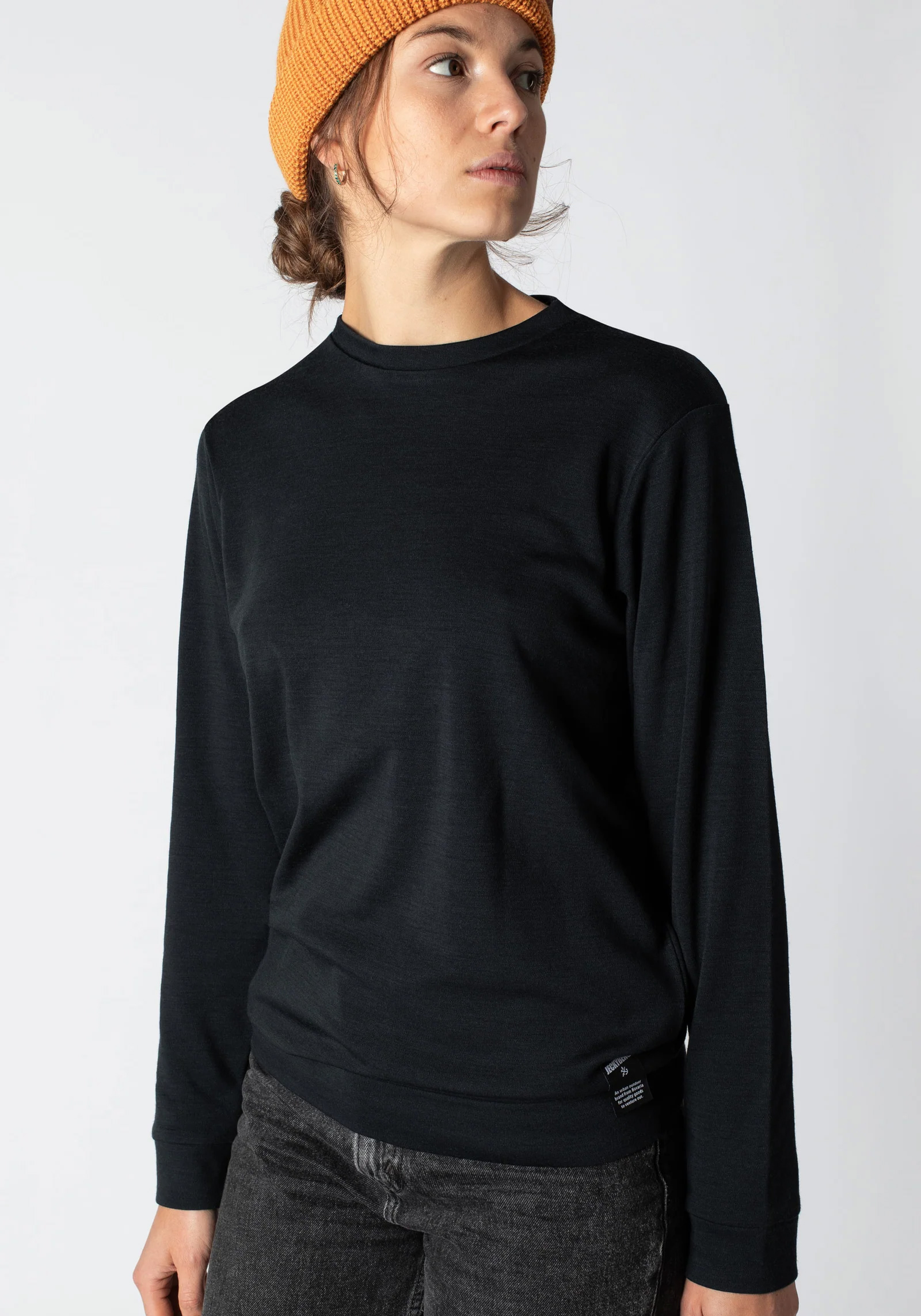 Jeckybeng The Merino Sweater Unisex Deep Black