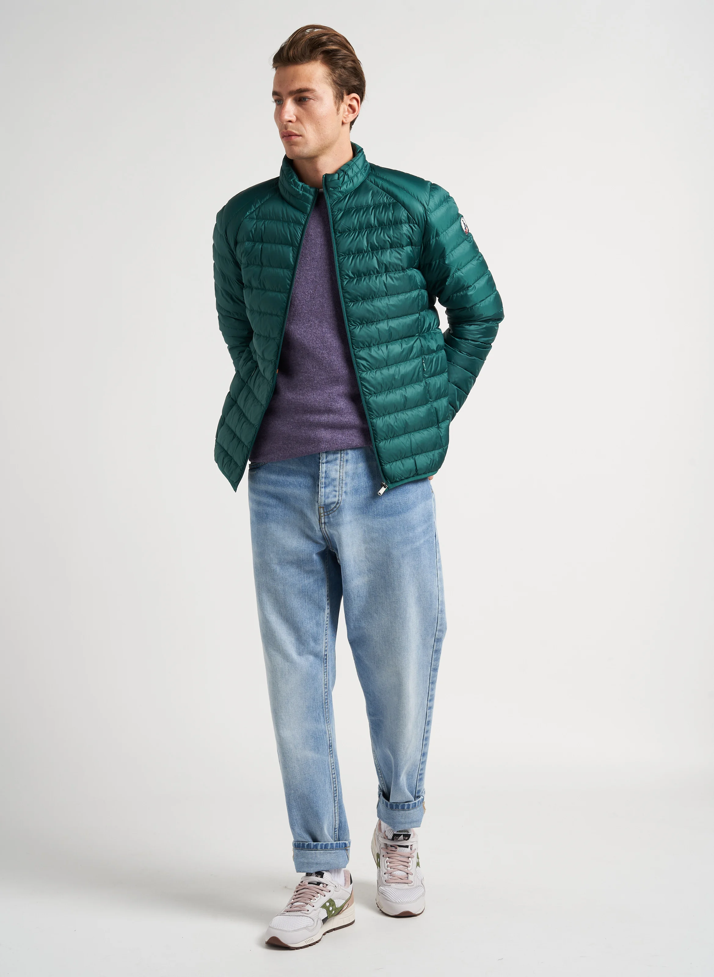 MAT - Doudoune col montant | Vert