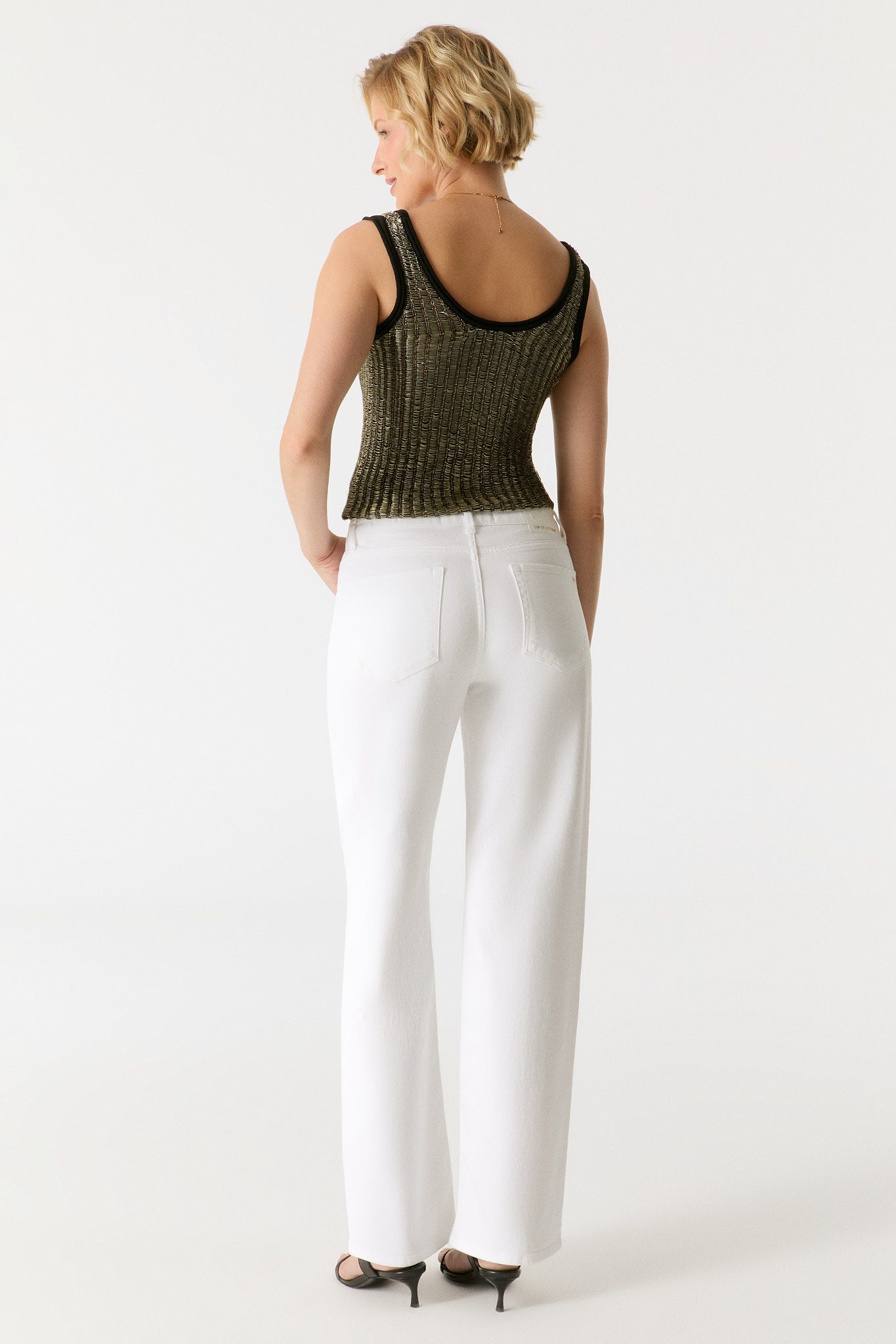 COJ Denim - Nova Mid Waist Jeans - White