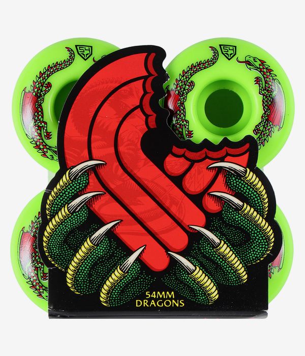 Powell-Peralta Dragons V4 Wide Rollen (green) 54mm 93A 4er Pack