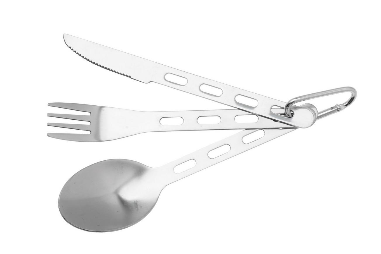 Pathfinder Utensil Set PTH058 roestvast staal, campingbestekset