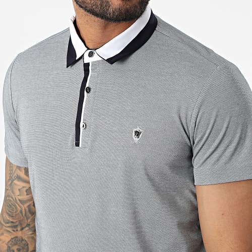 Polo Manches Courtes 570 Gris Chiné