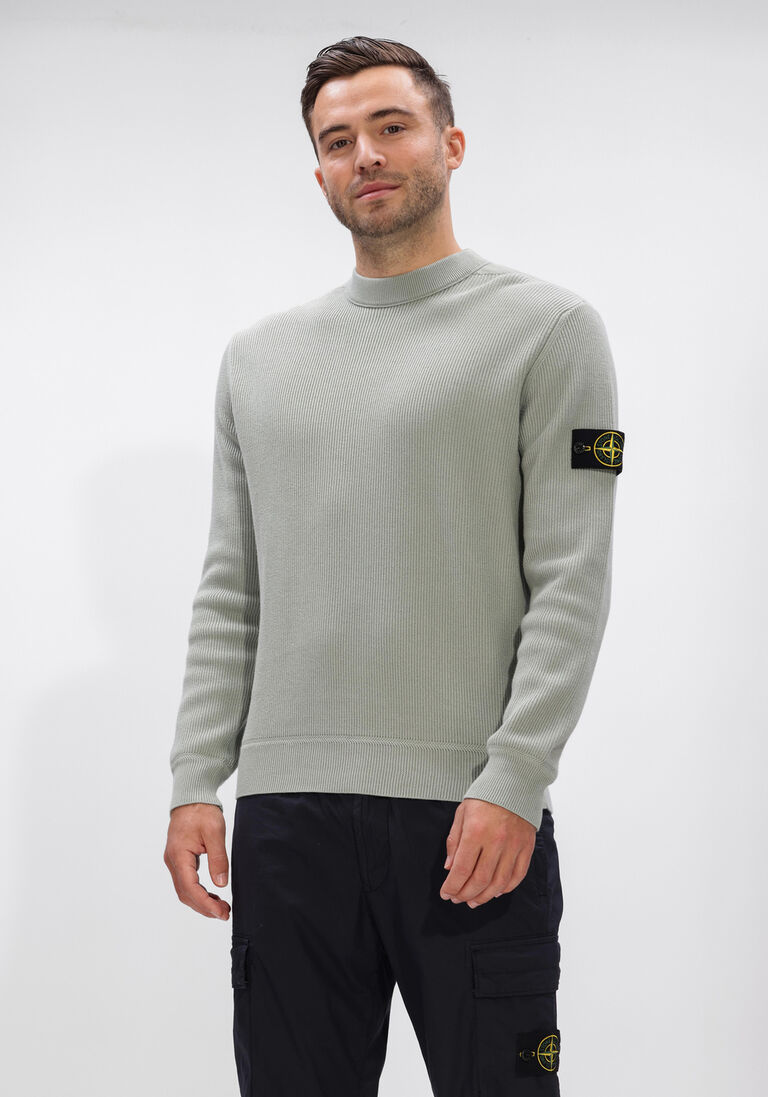 groene stone island trui crew neck s00d8