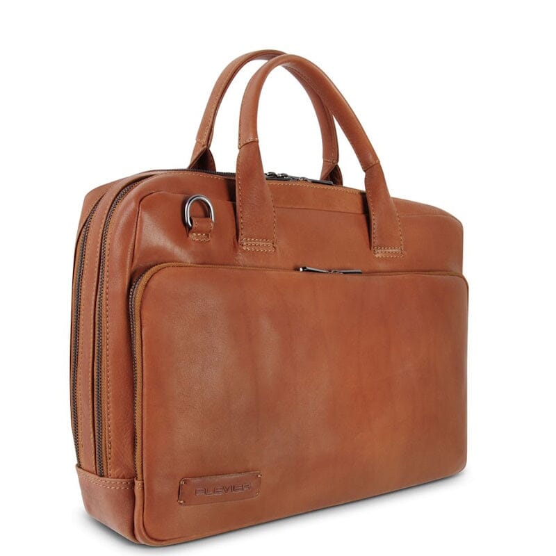 Plevier Petronas Laptoptas 15,6 inch Cognac