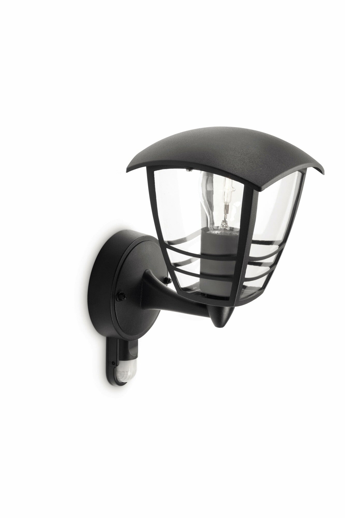 Philips Creek buitenwandlamp - met sensor - zwart