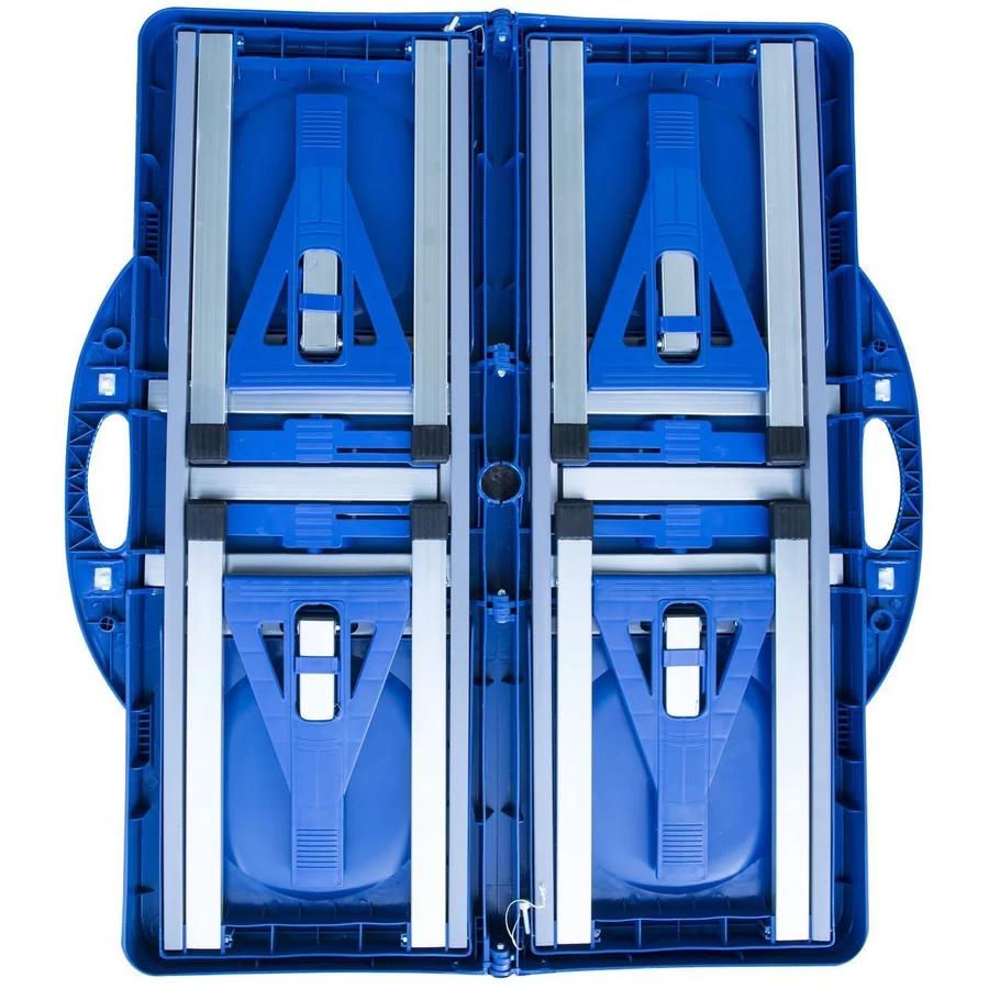 Outsunny Campingtisch mit 4 Sitzer blau