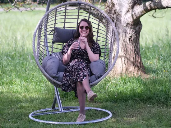 Fauteuil suspendu London Gris - Jardideco