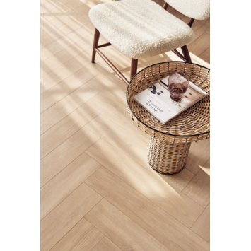 vtwonen laminaat Rafter Visgraat beige bruin