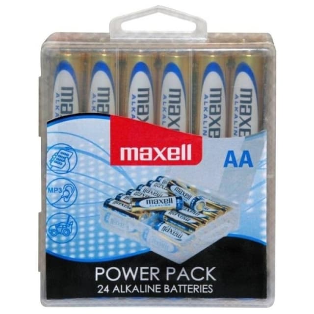 Maxell Power Pack Alkaline, LR06 / AA batterier, 1,5V, 24-pak