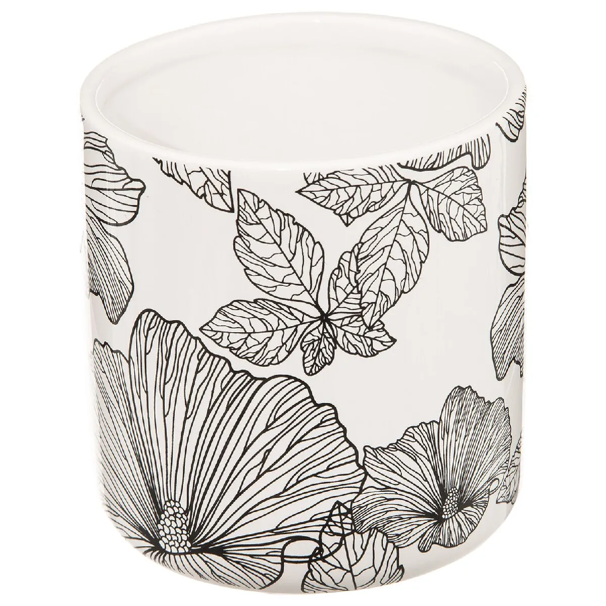Atmosphera, Createur D'Interieur Atmosphera Boîte de rangement Blackflora - Noir et Blanc
