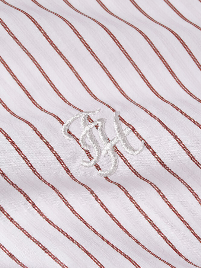 Tommy Hilfiger STRIPE REGULAR KNEE SHIRTDRESS Classic shirting stp/ pink