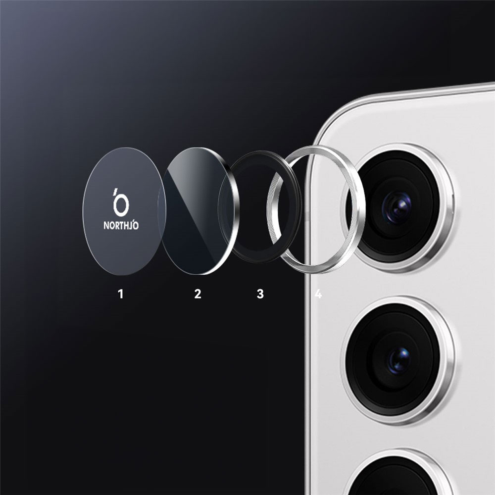 Samsung Galaxy S25 FE Kameraschutz Objektiv Ring Protector Abdeckung - Bunt