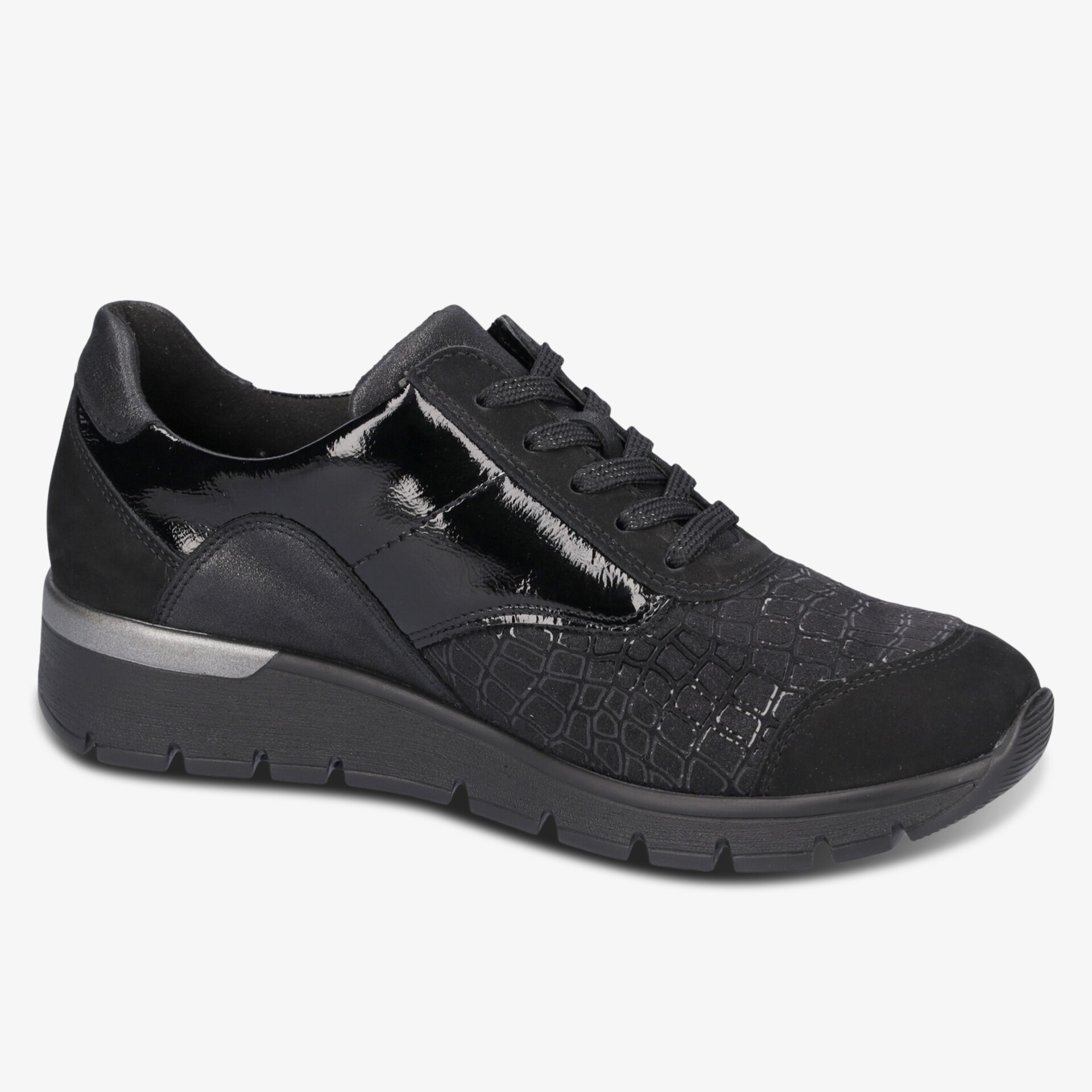 waldläufer Damen Halbschuhe schwarz