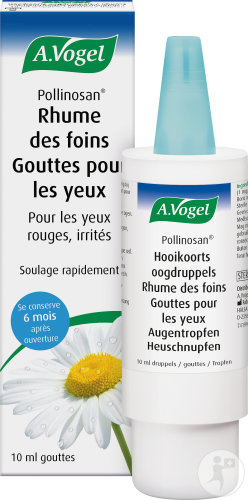 A.Vogel Pollinosan Rhume Des Foins Gouttes Oculaires Yeux Rouges Irrités Et Démangeaisons 10ml