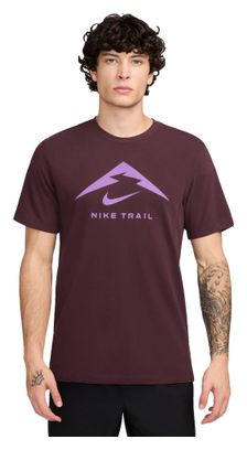 Maillot manches courtes Nike Trail logo Rouge Homme