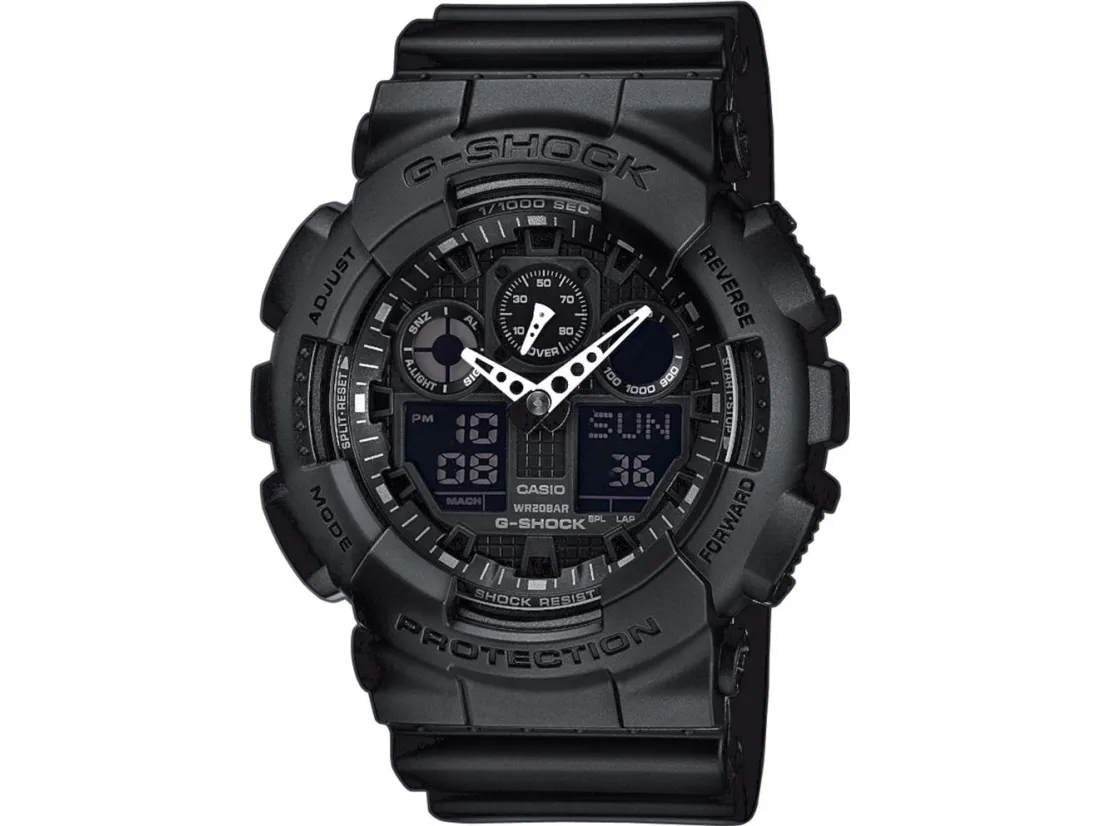 Casio GA-100-1A1ER, Vandfast, Kvarts