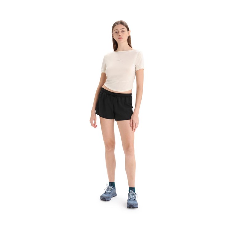 Icebreaker ZoneKnit Scoop Back SS Tee Women Chalk
