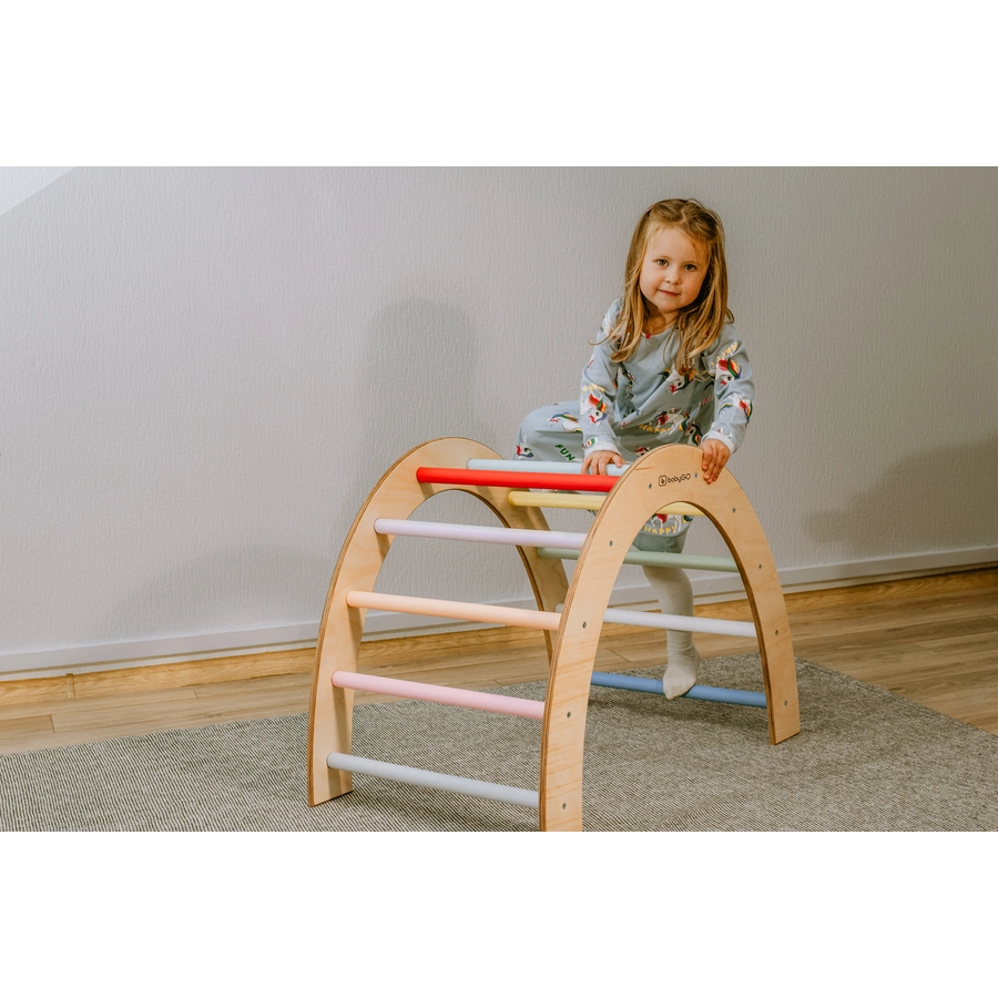 babyGO Kletterbogen XXL Woodland, bunt