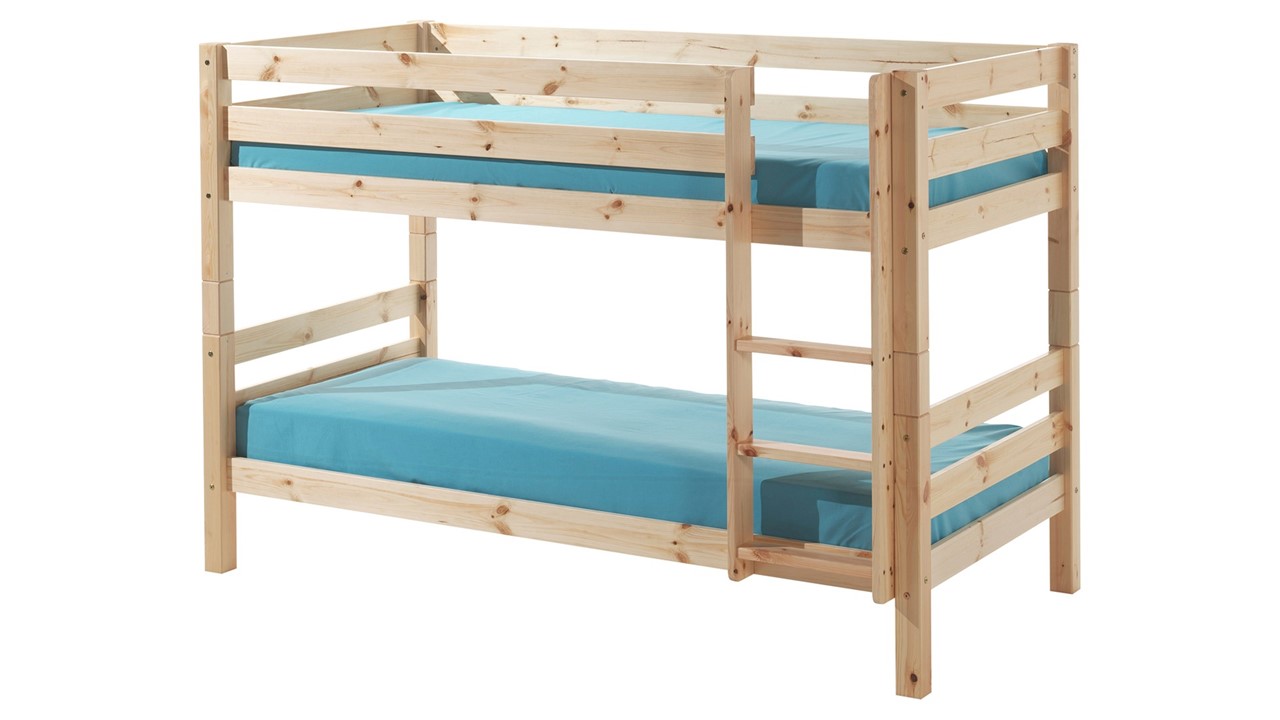 Stapelbed Pino 140 cm hoog natuur