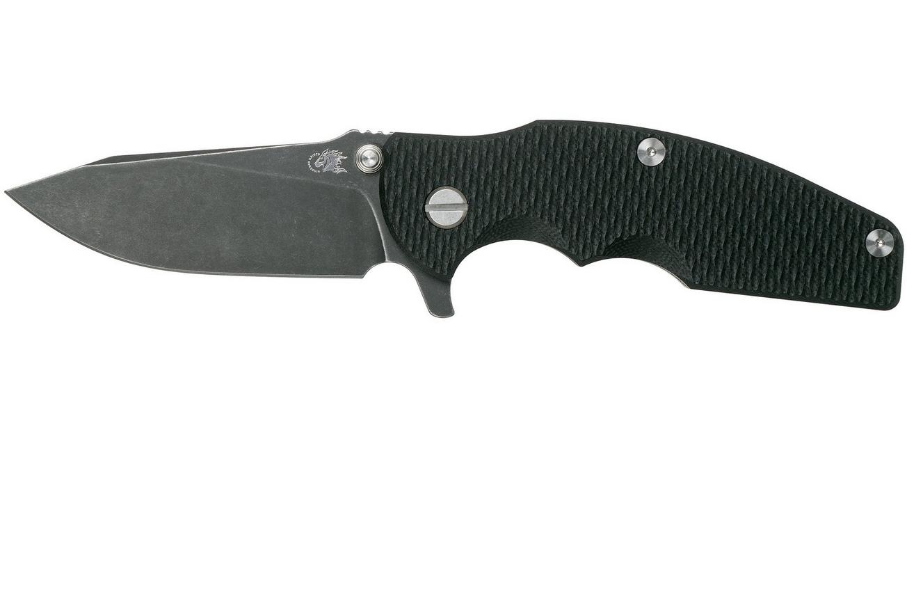Rick Hinderer Jurassic Slicer Battle Black, Black G10 CPM 20CV zakmes