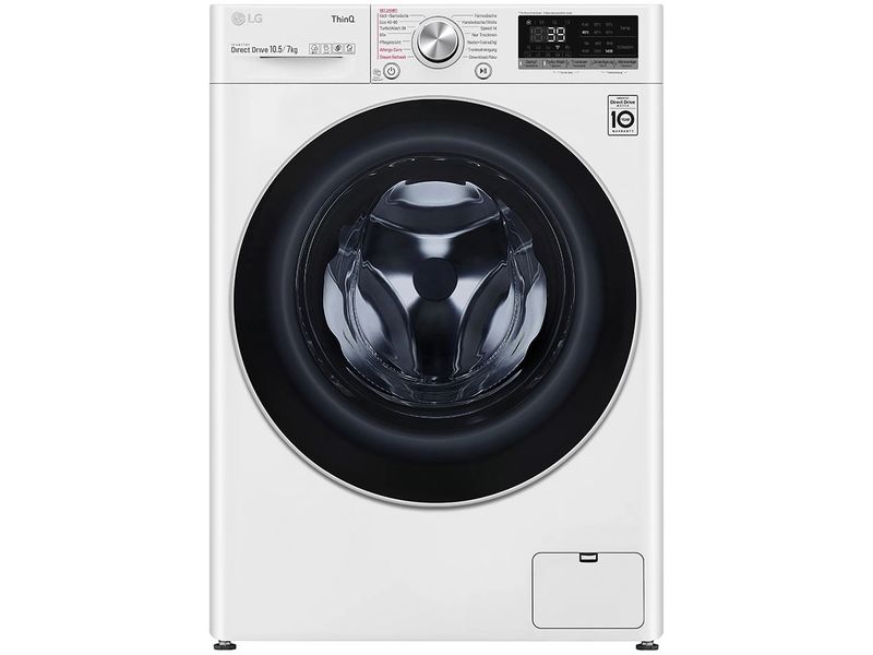 LG Waschtrockner V7WD107H2E 10.5 kg / 7 kg Tumbler zum Waschen und Trocknen in einem