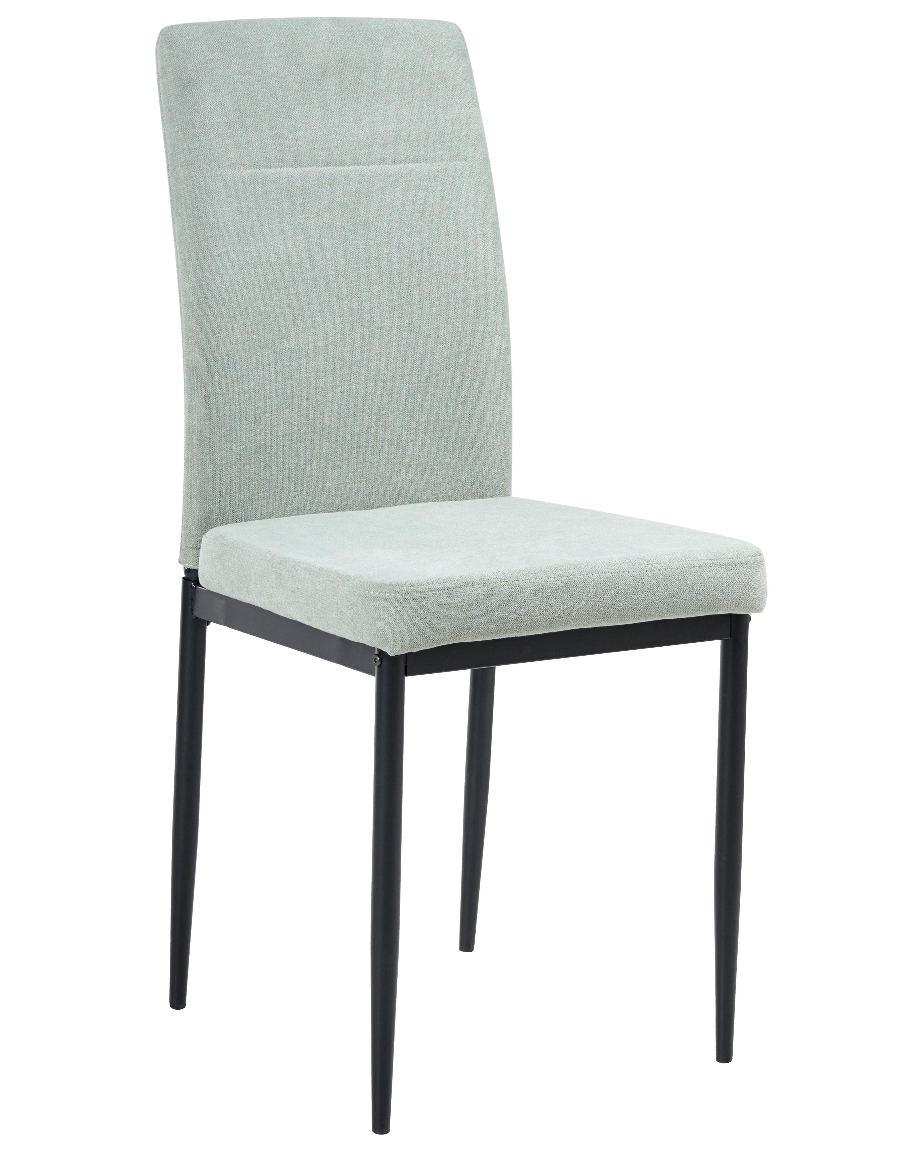Set van 4 eetkamerstoelen RINER Stof Lichtgroen
