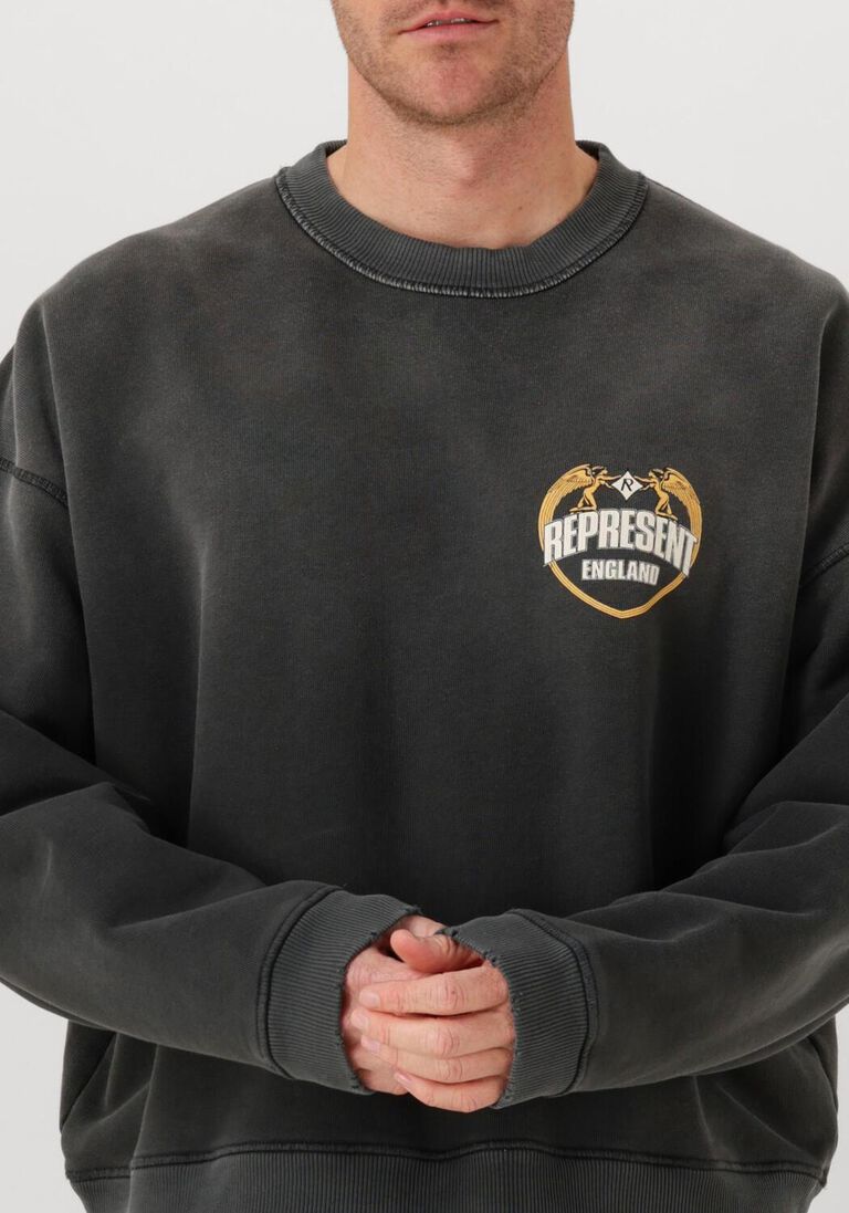 donkergrijze represent trui angel border sweatshirt