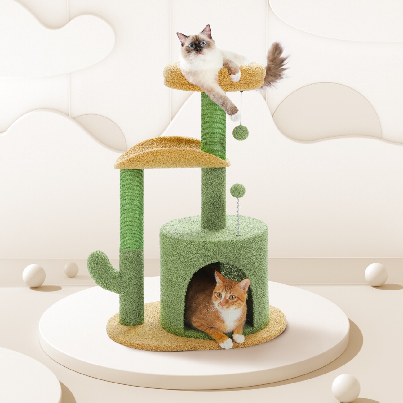 Pawz Road Kratzbaum 84cm Kaktus Katzenbaum Sisalstamm