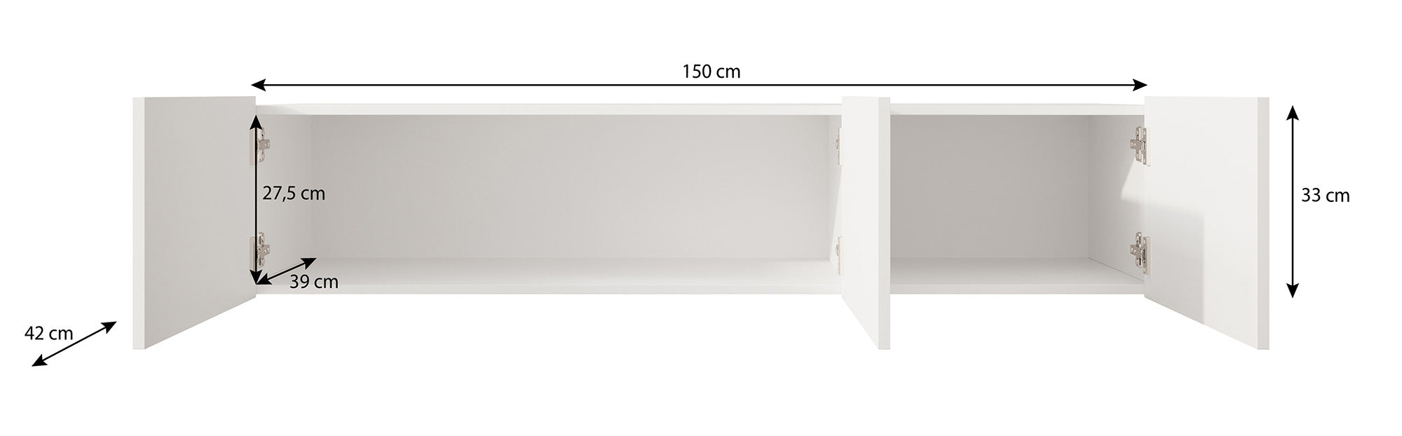 Meubella - TV-Meubel Pepinos - Eiken - 150 cm