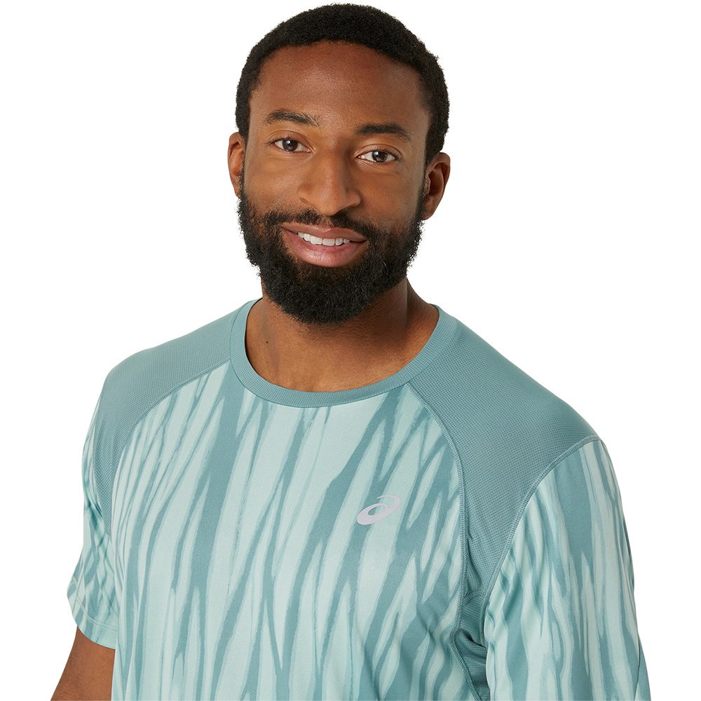 ASICS Road All Over Print T-Shirt Herren light celadon