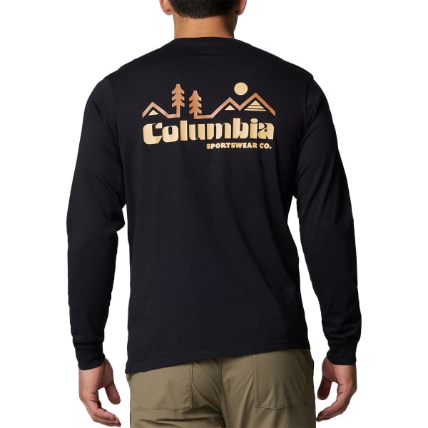 T-shirt COLUMBIA CSC SEASONAL LOGO LONG SLEEVE TEE BLACK/PEAKED BADGE