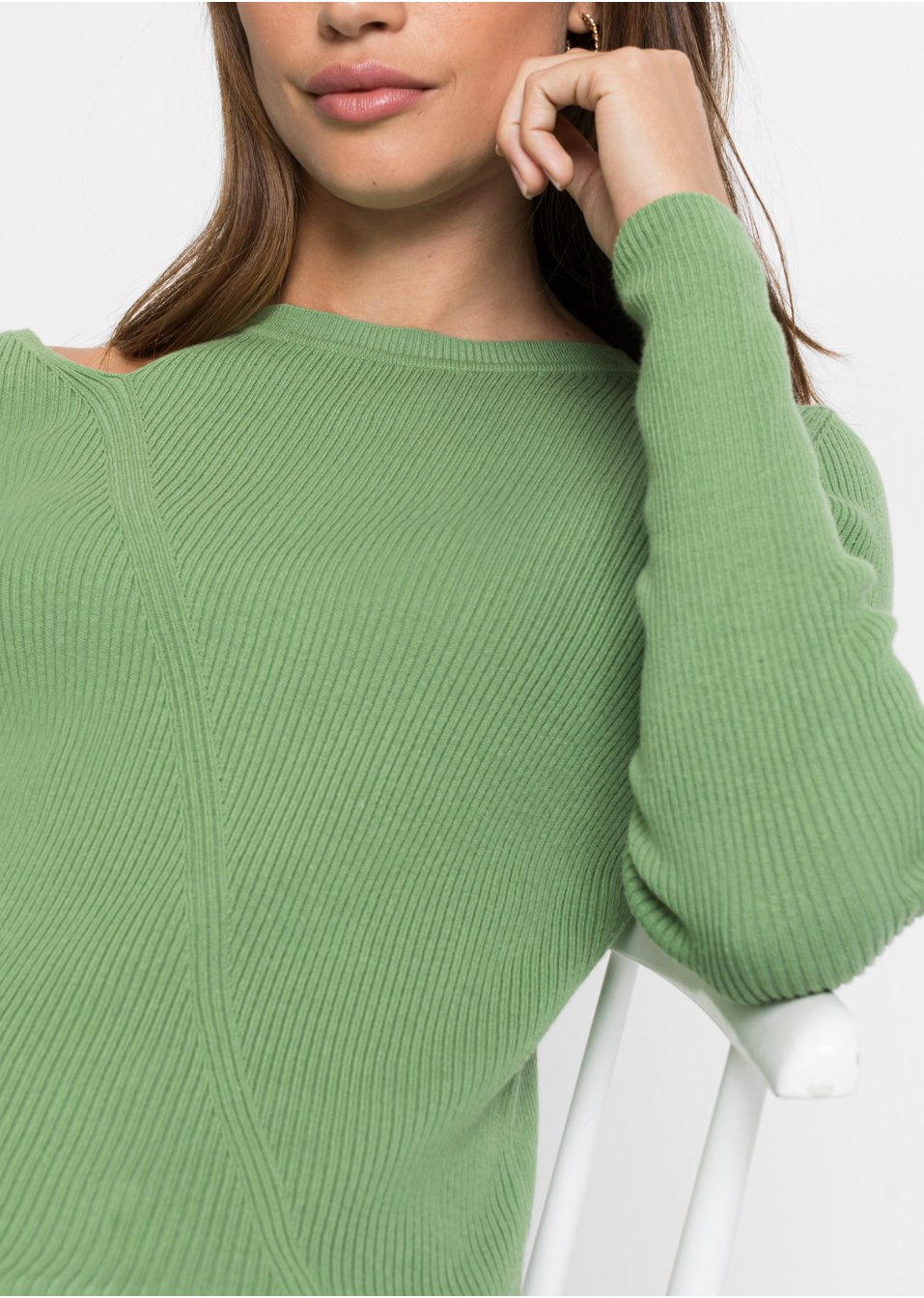 Pull à découpe