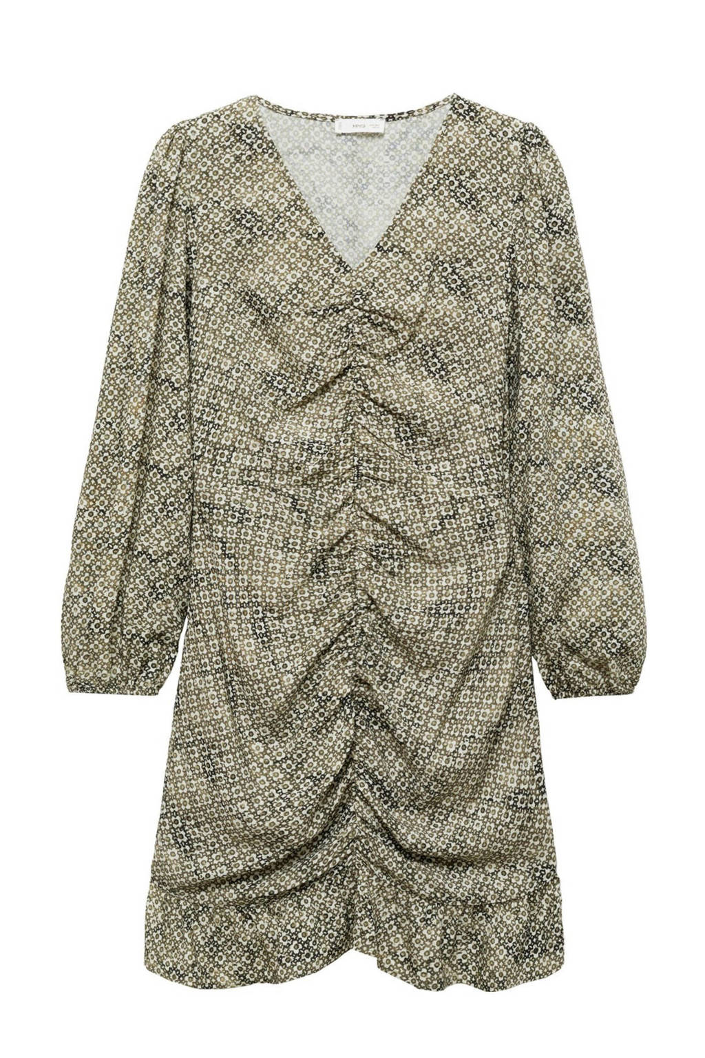 MANGO TEEN midi jurk beige