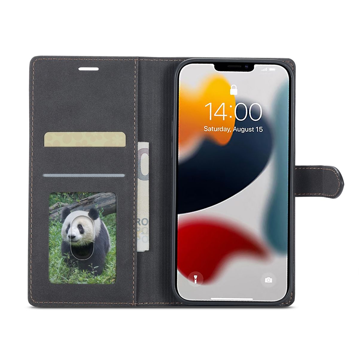 Hülle Handy Schutz für Apple iPhone 14 Pro Plus Max Case Cover Tasche Wallet