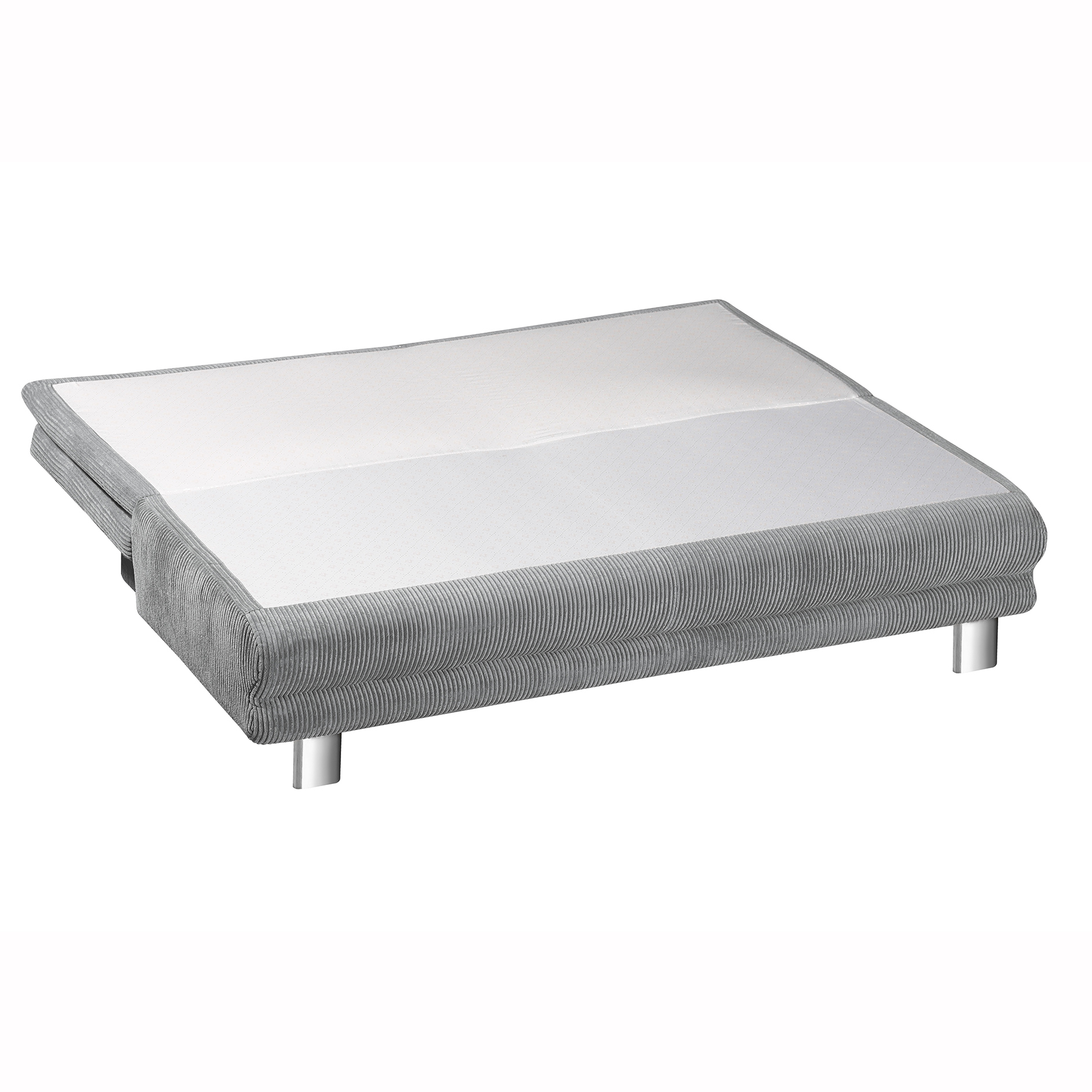 Schlafsofa - grau - mit Staukasten - 194 cm breit