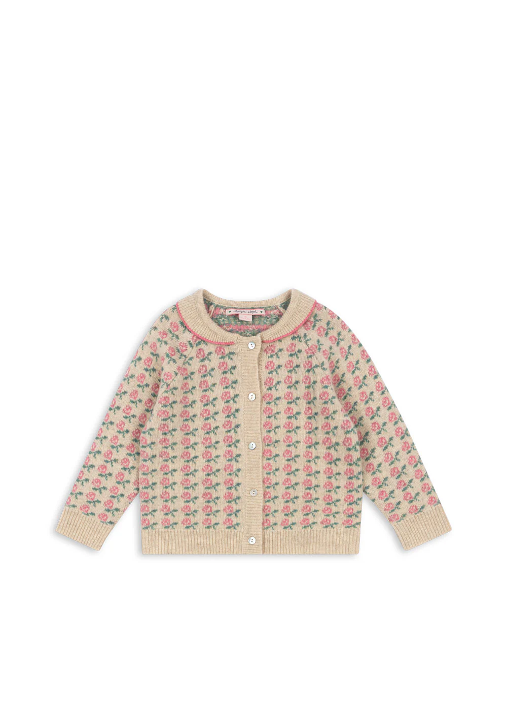 Belou cardigan - rose - 12M