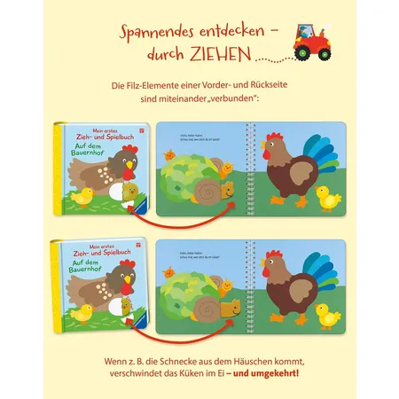 Ravensburger Zieh- und Spielbuch: Auf dem Bauernhof